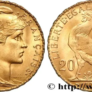 Pas Cher 20 francs or Coq, Liberté Égalité Fraternité 1914 Paris F.535/8 fmd_599620 Modernes