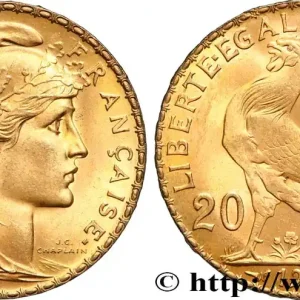 20 francs or Coq, Liberté Égalité Fraternité 1914 Paris F.535/8 fmd_599625 Modernes Haute Qualité