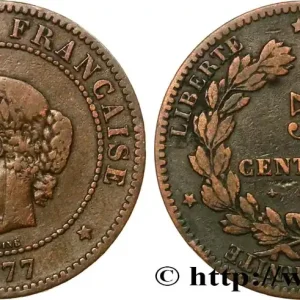 5 centimes Cérès 1877 Paris F.118/15 fmd_571894 Modernes Dernière Chance