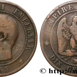 Acheter Direct Dix centimes Napoléon III, tête nue, différent levrette 1855 Marseille F.133/30 fmd_573267 Modernes