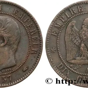 Dix centimes Napoléon III, tête nue 1857 Paris F.133/41 fmd_583718 Modernes Commande En Gros
