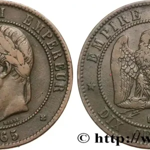 Dix Centimes Napoléon tête laurée 1865 Strasbourg F.134/17 fmd_583741 Modernes Fait Main