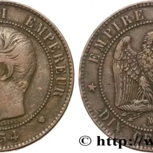 Dix centimes Napoléon III, tête nue 1854 Marseille F.133/17 fmd_587145 Modernes Prix Cassé