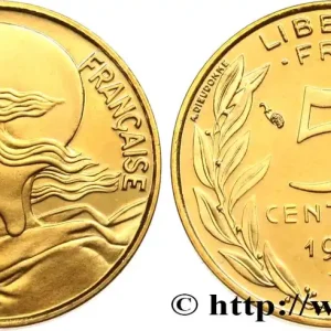 Meilleure Qualité 5 centimes Marianne, Belle Épreuve, 4 plis 1992 Pessac F.125/30 var. fmd_589066 Modernes