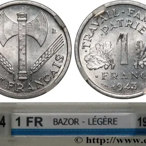 1 franc Francisque, légère 1943 F.223/3 fmd_590012 Modernes Expédition Rapide