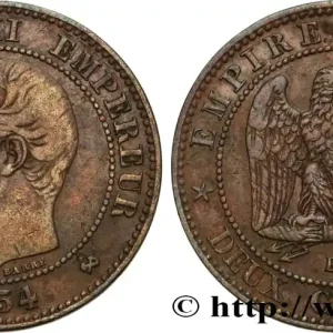 Paiement Sécurisé Deux centimes Napoléon III, tête nue 1854 Rouen F.107/10 fmd_593659 Modernes