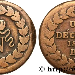 Vente Directe Un décime à l’N couronnée 1814 Strasbourg F.131/3 fmd_596653 Modernes