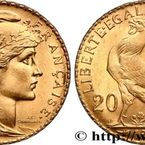 20 francs or Coq, Liberté Égalité Fraternité 1907 Paris F.535/1 fmd_599586 Modernes Seulement Aujourd’hui