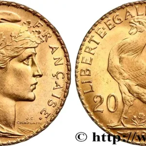 Édition Limitée 20 francs or Coq, Liberté Égalité Fraternité 1907 Paris F.535/1 fmd_599608 Modernes