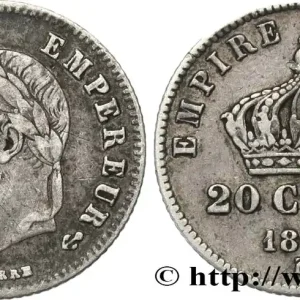 Dernière Chance 20 centimes III Napoléon tête laurée, petit module 1866 Strasbourg F.149/5 fmd_604781 Modernes