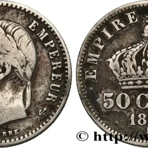 Meilleure Qualité 50 centimes Napoléon III, tête laurée 1866 Bordeaux F.188/11 fmd_590314 Modernes