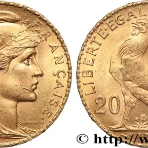 Livraison Gratuite 20 francs or Coq, Liberté Égalité Fraternité 1914 Paris F.535/8 fmd_616105 Modernes
