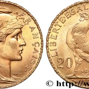 Meilleur Choix 20 francs or Coq, Liberté Égalité Fraternité 1910 Paris F.535/4 fmd_616091 Modernes