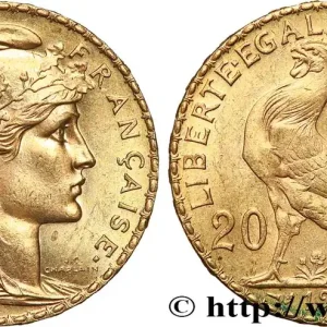 20 francs or Coq, Liberté Égalité Fraternité 1910 Paris F.535/4 fmd_616081 Modernes Meilleure Vente