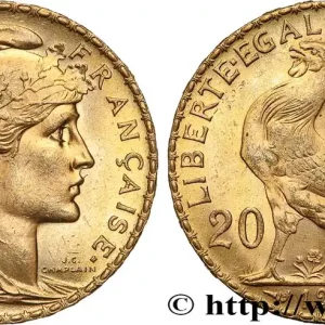 Solde 20 francs or Coq, Liberté Égalité Fraternité 1910 Paris F.535/4 fmd_616076 Modernes