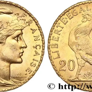 Commander Vite 20 francs or Coq, Liberté Égalité Fraternité 1910 Paris F.535/4 fmd_616062 Modernes