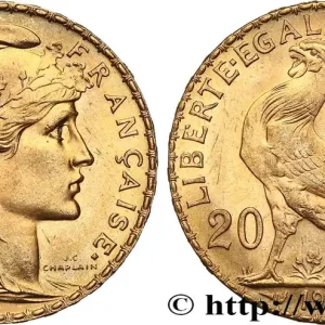 Garantie Incluse 20 francs or Coq, Liberté Égalité Fraternité 1909 Paris F.535/3 fmd_616053 Modernes