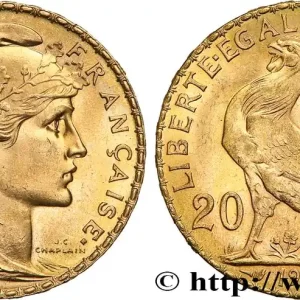20 francs or Coq, Liberté Égalité Fraternité 1909 Paris F.535/3 fmd_616042 Modernes Offre Limitée