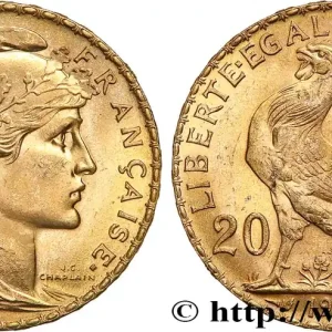 Exclusif 20 francs or Coq, Liberté Égalité Fraternité 1909 Paris F.535/3 fmd_616031 Modernes