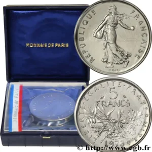 Livraison Mondiale Piéfort Cu-Ni de 5 francs Semeuse 1973 Paris F.341/5P fmd_610914 Modernes