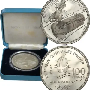 Belle Épreuve 100 francs - Bobsleigh / Luge Belle Époque 1990 Paris F5.1609 1 fmd_605418 Modernes En Vogue