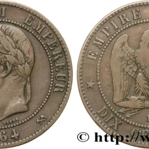 Seulement Aujourd’hui Dix centimes Napoléon III, tête laurée 1864 Bordeaux F.134/15 fmd_593425 Modernes