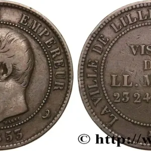 Module de dix centimes, Visite impériale à Lille les 23 et 24 septembre 1853 1853 Lille VG.3365 fmd_591529 Modernes Offre Spéciale