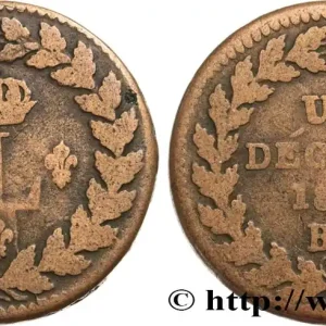 Prix Bas Un décime à l’L couronnée 1815 Strasbourg F.132A/3 fmd_586683 Modernes