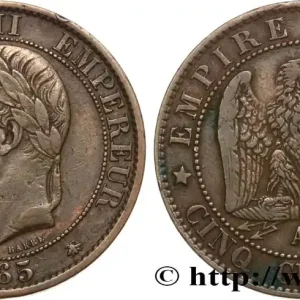 Cinq centimes Napoléon III, tête laurée 1865 Paris F.117/16 fmd_586197 Modernes Top Vente