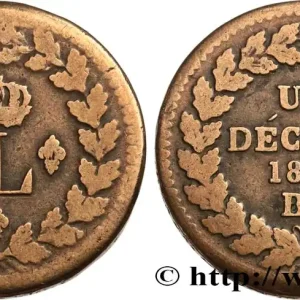 Un décime à l’L couronnée 1814 Strasbourg F.132/1 fmd_583693 Modernes Livraison Express