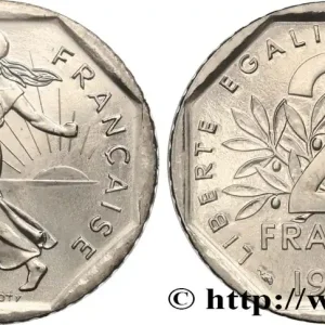 2 francs Semeuse, nickel, BU (Brillant Universel) 1995 Pessac F.272/23 fmd_582423 Modernes Jusqu’à Épuisement Des Stocks