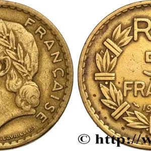 Authentique 5 francs Lavrillier, bronze-aluminium 1946 F.337/7 fmd_582043 Modernes