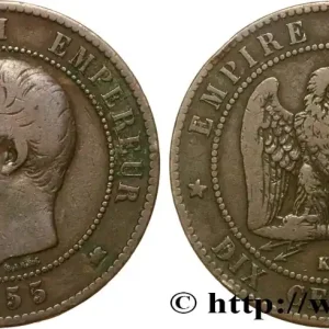 Dix centimes Napoléon III, tête nue 1855 Bordeaux F.133/29 fmd_572353 Modernes Prix Bas