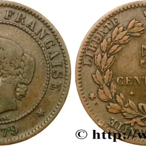 Haute Qualité 5 centimes Cérès 1879 Paris F.118/20 fmd_571899 Modernes