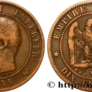 Dix centimes Napoléon III, tête nue 1855 Lille F.133/33 fmd_569999 Modernes Nouvelle Collection