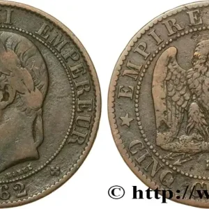 Bon Plan Cinq centimes Napoléon III, tête laurée 1862 Strasbourg F.117/8 fmd_605450 Modernes