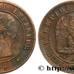 Prix Choc Deux centimes Napoléon III, tête nue 1856 Paris F.107/38 fmd_583557 Modernes