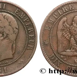 Dix centimes Napoléon III, tête laurée 1861 Bordeaux F.134/6 fmd_586092 Modernes En Vogue