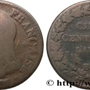 Cinq centimes Dupré, grand module 1798 Strasbourg F.115/38 fmd_587026 Modernes Haute Qualité