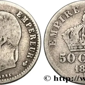 50 centimes Napoléon III, tête laurée 1868 Strasbourg F.188/21 fmd_590324 Modernes En Vogue
