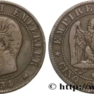 Cinq centimes Napoléon III, tête nue 1854 Bordeaux F.116/13 fmd_591341 Modernes Produit De Marque