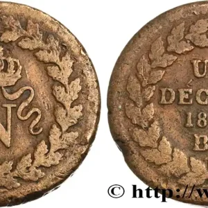 Un décime à l’N couronnée 1814 Strasbourg F.131/4 fmd_602271 Modernes Prix Cassé