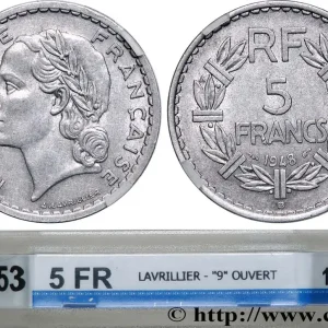 5 francs Lavrillier, aluminium 1948 Beaumont-Le-Roger F.339/15 fmd_610630 Modernes Nouvel Arrivage