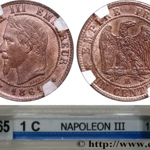 Offre Limitée Un centime Napoléon III, tête laurée 1861 Strasbourg F.103/2 fmd_610586 Modernes