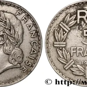 5 francs Lavrillier, nickel 1933 F.336/2 fmd_894830 Modernes Paiement Sécurisé