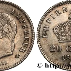 Populaire 20 centimes Napoléon III, tête laurée, grand module 1867 Paris F.150/1 fmd_586677 Modernes