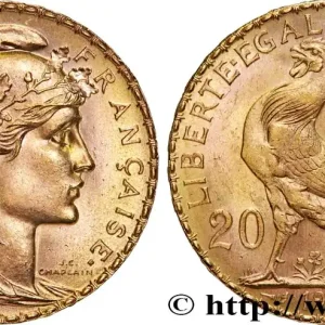 20 francs or Coq, Liberté Égalité Fraternité 1909 Paris F.535/3 fmd_608411 Modernes Paiement Sécurisé