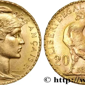 20 francs or Coq, Liberté Égalité Fraternité 1909 Paris F.535/3 fmd_608408 Modernes Top Vente