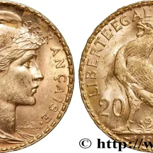 Réduction 20 francs or Coq, Dieu protège la France 1906 Paris F.534/11 fmd_608403 Modernes