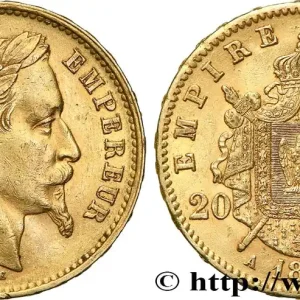 20 francs or Napoléon III, tête laurée 1868 Paris F.532/18 fmd_611459 Modernes Réduction